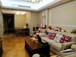 凯喜雅锦河湾110平米小美式装修实景图-欢迎您预约参观恒诺装饰样板房